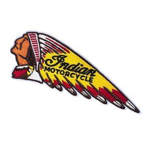 3/$15: Indian Motorcycle BACK Embroidered Iron On Patch